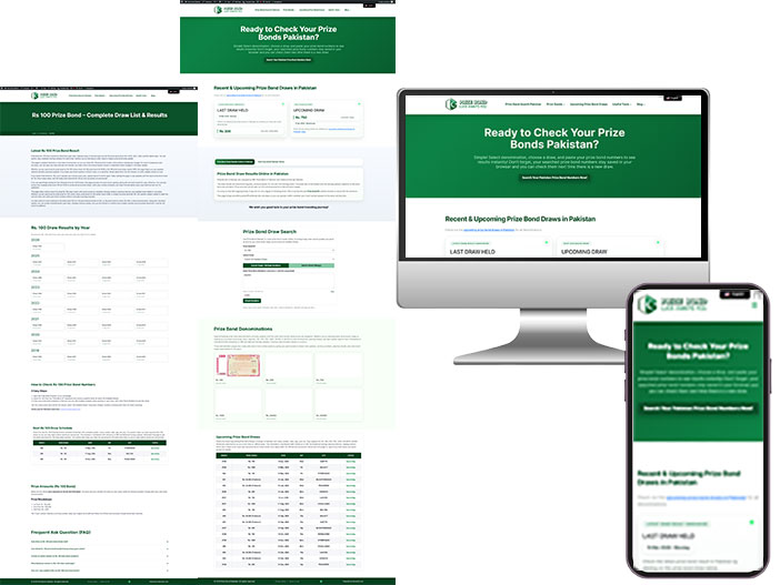 Prize Bond Pakistan: Website